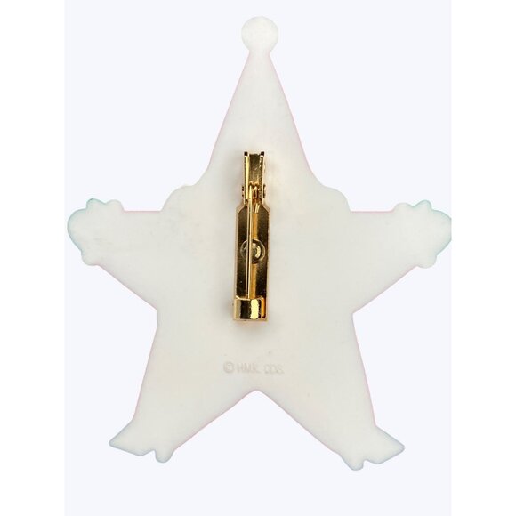 Star-Shaped Santa Claus Brooch Pin - Picture 8 of 9